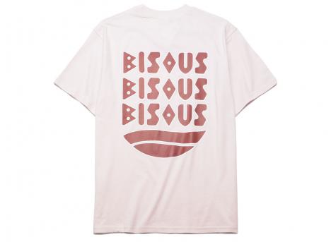 Bisous Skateboards Tshirt Cap d Agde Light Pink