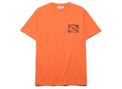 Bisous Skateboards Tshirt Flyer Washed Orange