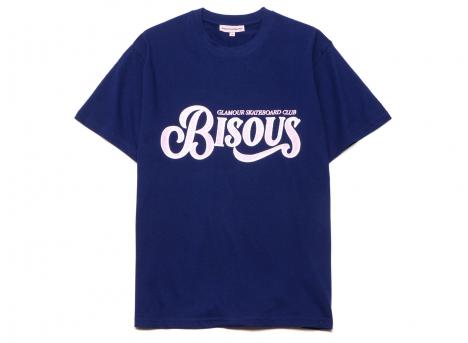 Bisous Skateboards Tshirt Glamour Royal Blue