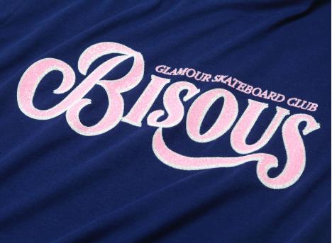 Bisous Skateboards Tshirt Glamour Royal Blue
