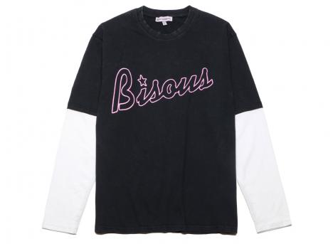 Bisous Skateboards Tshirt LS Lounge Black