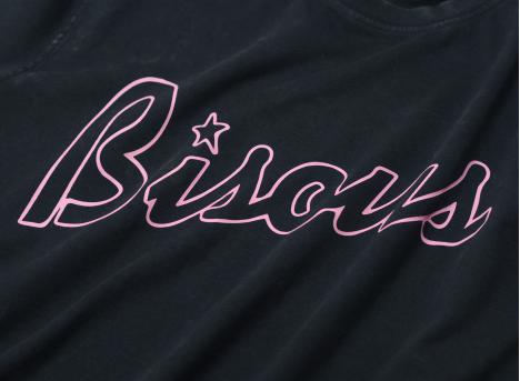 Bisous Skateboards Tshirt LS Lounge Black