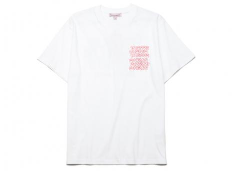 Bisous Skateboards Tshirt Slime White
