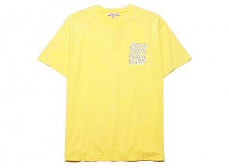 Bisous Skateboards Tshirt Slime Yellow
