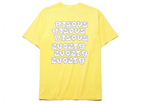 Bisous Skateboards Tshirt Slime Yellow
