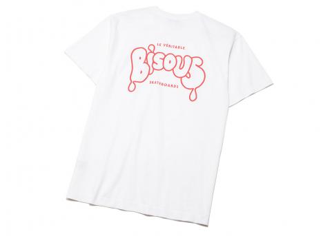 Bisous Skateboards Veritable Tshirt White