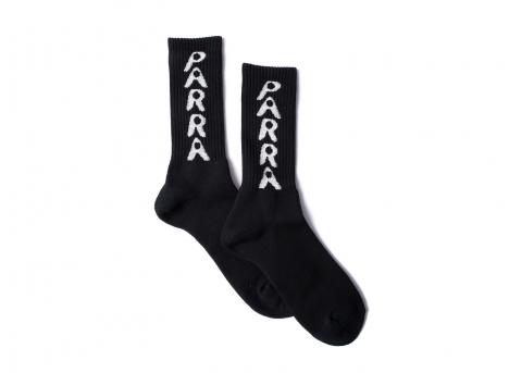 By Parra Hole Logo Crew Socks Black