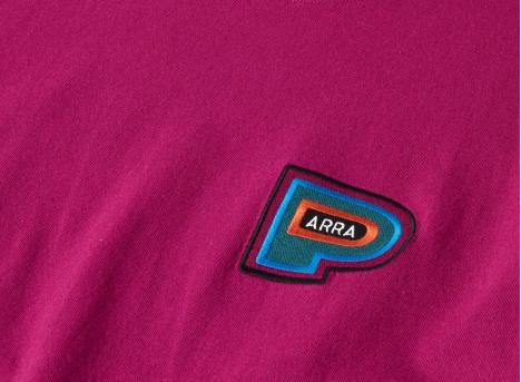 By Parra Repeat Pea Tshirt Dark Magenta