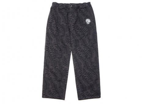 By Parra Stitched Skull Pants Washed Grey