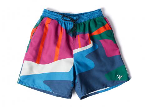 By Parra The Festival Fence Swim Shorts Blue