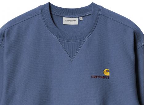 Carhartt American Script Sweatshirt Blue Iris I025475