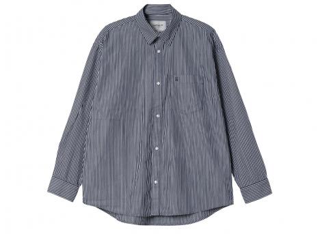 Carhartt Notus Shirt Arvin Stripe Space I034697