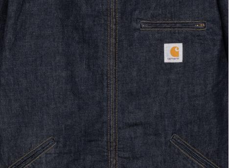 Carhartt OG Detroit Jacket Blue Rinsed I034870