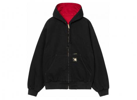 Carhartt WIP 50 Years Anniversary OG Active Jacket Canvas Black / USA Red Rinsed I036412_3GJ_02_03