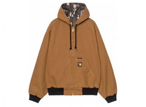 Carhartt WIP 50 Years Anniversary OG Active Jacket Canvas Hamilton Brown / Camo Treb Rinsed I036412_3GK_02_03
