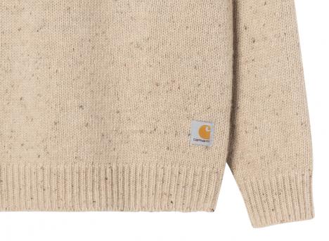 Carhartt WIP Anglistic Sweater Speckled Fleur de Sel I010977.3AU.XX.03