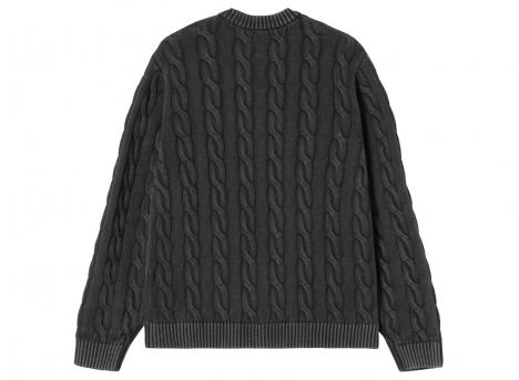 Carhartt WIP Carter Sweater Cotton Black Garment Dyed I035179