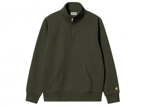 Carhartt WIP Chase Neck Zip Sweat Olive / Gold I033665.3CB.XX.03