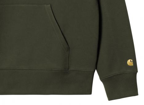 Carhartt WIP Chase Neck Zip Sweat Olive / Gold I033665.3CB.XX.03