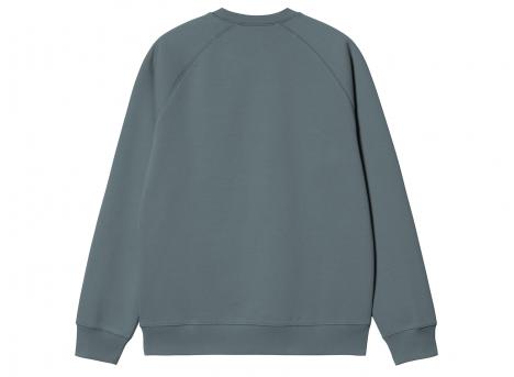 Carhartt WIP Chase Sweatshirt Cozy Blue / Gold I033660