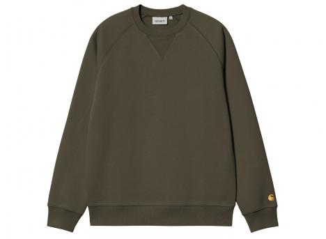 Carhartt WIP Chase Sweat Olive / Gold I033660.3CB.XX.03