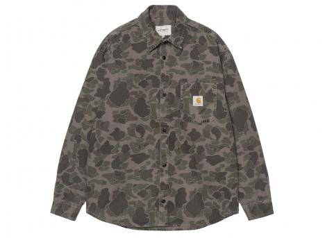 Carhartt WIP Duck Shirt Camo Duck Green / Porphyr Garment Dyed I033769.3EL.GD.03