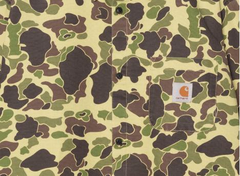 Carhartt WIP Duck Shirt Camo Duck Green Stone Washed I033769.2EQ.06.03