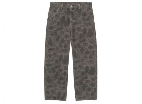 Carhartt WIP Duck Single Knee Pant Camo Duck Green / Porphyr Garment Dyed I033896.3EL.GD.03