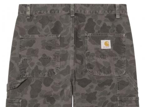 Carhartt WIP Duck Single Knee Pant Camo Duck Green / Porphyr Garment Dyed I033896.3EL.GD.03