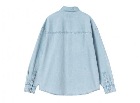 Carhartt WIP Femme Alta Shirt Jac Cotton Denim Blue Stone Bleached I036232