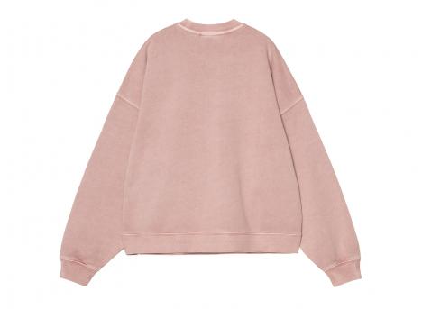 Carhartt WIP Femme Benton Sweat Glassy Pink Garment Dyed I034511_1NJ_GD_03