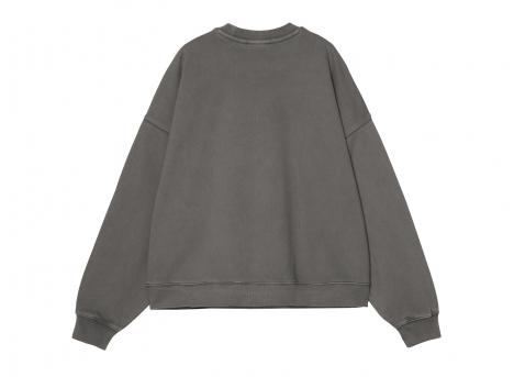 Carhartt WIP Femme Benton Sweat Graphite Garment Dyed I034511_87_GD_03