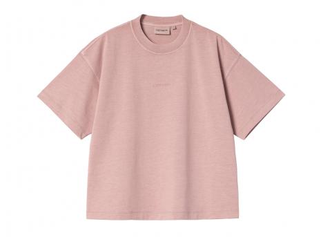 Carhartt WIP Femme Benton Tshirt Glassy Pink Garment Dyed I035528_1NJ_GD_03