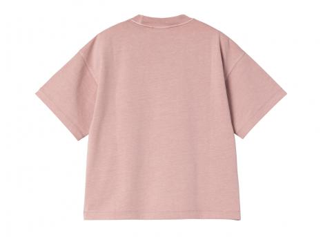 Carhartt WIP Femme Benton Tshirt Glassy Pink Garment Dyed I035528_1NJ_GD_03