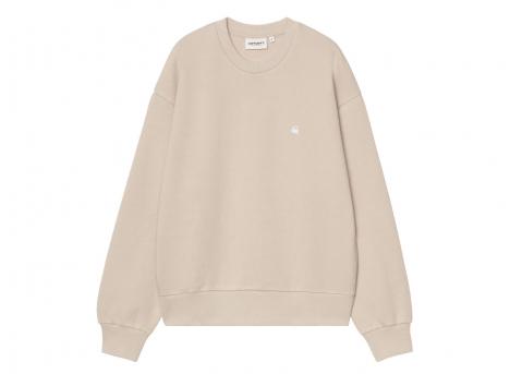 Carhartt WIP Women Casey Sweatshirt Fleur De Sel / Silver I032643.39Y.XX.03