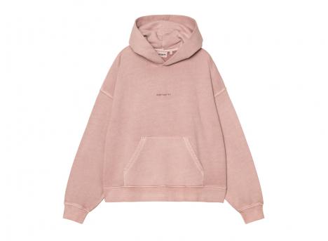 Carhartt WIP Femme Hooded Benton Sweat Glassy Pink Garment Dyed I034512_1NJ_GD_03