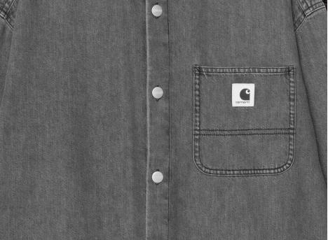 Carhartt WIP Women LS Marly Shirt Black Bleached I035584.89.35.03