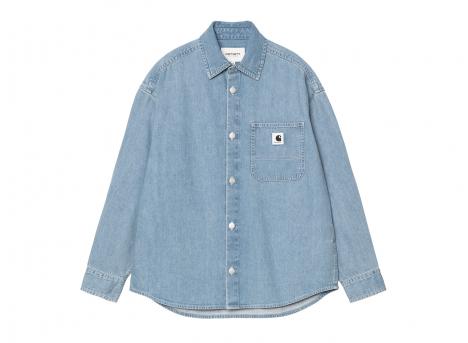 Carhartt WIP Women LS Marly Shirt Blue Bleached I035584.01.35.03