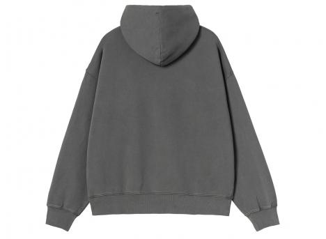 Carhartt WIP Hooded Benton Sweat Graphite Garment Dyed I034589_87_GD_03
