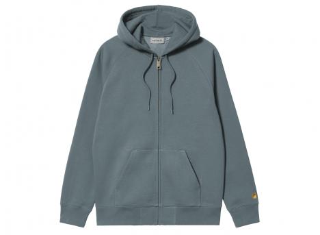 Carhartt WIP Hooded Chase Jacket Cozy Blue / Gold I033664