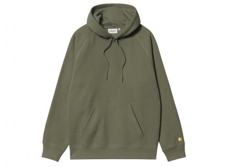 Carhartt WIP Hooded Chase Sweatshirt Leaf / Gold I033661