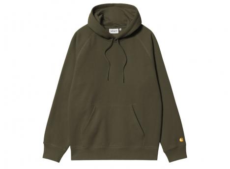 Carhartt WIP Hooded Chase Sweat Olive / Gold I033661.3CB.XX.03