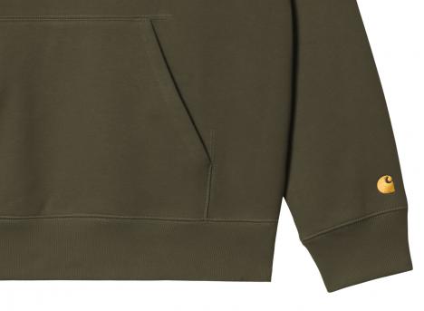 Carhartt WIP Hooded Chase Sweat Olive / Gold I033661.3CB.XX.03