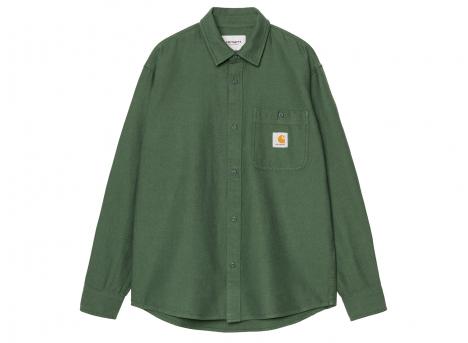 Carhartt WIP LS Edgar Shirt Sycamore Tree / Wax I035335_2E4_XX_03