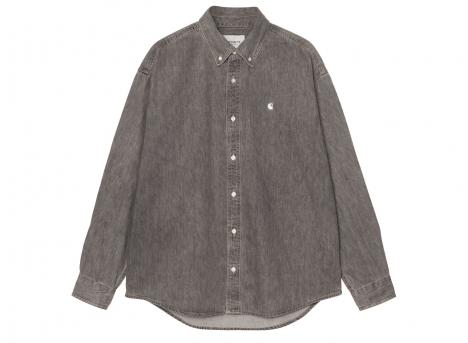 Carhartt WIP LS Lucas Shirt Black Bleached I034525.89.35.03