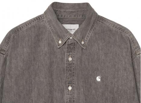 Carhartt WIP LS Lucas Shirt Black Bleached I034525.89.35.03