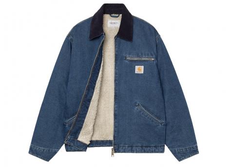 Carhartt WIP OG Detroit Jacket Blue / Dark Navy Stone Washed I035878.453.06.03