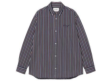 Carhartt WIP Palance Shirt Palance Stripe Dark Navy I035330.35H.XX.03