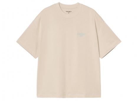 Carhartt WIP Signature Script Tshirt Fleur De Sel / Citadel I033828_38Q_XX_03