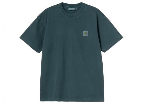 Carhartt WIP Vista Tshirt Deep Lagoon Garment Dyed I030780_0AU_GD_03